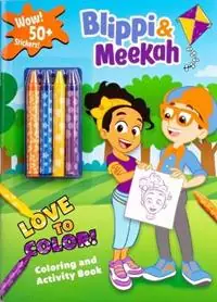 Gereduceerde Prijs Blippi Blippi and Meekah Love to Color! - Editors of Studio Fun International - Libro in lingua inglese - Reader‘s Digest Association - Color & Activity with Crayons