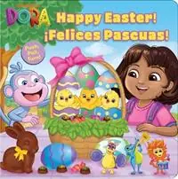 Superprijs Dora Happy Easter! Felices Pascuas! - Editors of Studio Fun International - Libro in lingua inglese - Reader‘s Digest Association - Push-Pull-Spin Stories