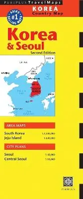 Korea & Seoul Travel Map Second Edition - Periplus Editors - Libro in lingua inglese - Periplus Editions - Alleen Vandaag
