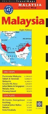 Actieprijs Malaysia Travel Map Eighth Edition - Periplus Editions - Libro in lingua inglese - Tuttle Publishing -