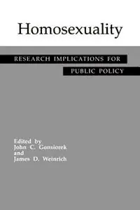 Homosexuality Research Implications for Public Policy - John C. Gonsiorek - James D. Weinrich - Libro in lingua inglese - SAGE Publications Inc - Lage Kosten