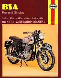 BSA Pre-unit Singles (54 - 61) Haynes Repair Manual - Haynes Publishing - Libro in lingua inglese - Haynes Publishing Group - Laatste Kans