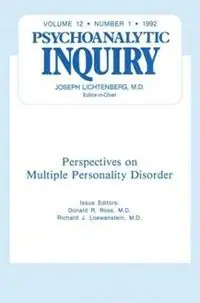 Multiple Personality Disorder Psychoanalytic Inquiry, 12.1 - Donald R Ross - Libro in lingua inglese - Taylor & Francis Ltd - Voordeelprijs